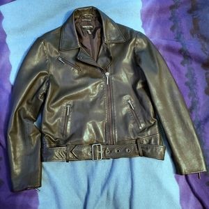 Kenneth Cole Faux Leather Jacket